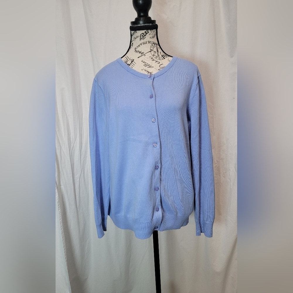 L.L. Bean Women's Soft Blue Cardigan